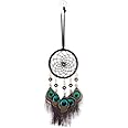 akaddy Peacock Feathers Handmade Dreamcatcher Craft Dream Catcher Net Handmade Feathers Hanging Decorations Home Decor