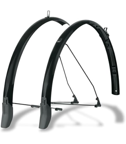 XLC MG-F05 Set Parafanghi In Acciaio Inox Per Bici – Unisex, Leggeri E Resistenti