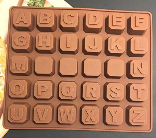 Soft Silicone English Alphabet Soft Potatoes Candy Chocolate Mold DIY Tool