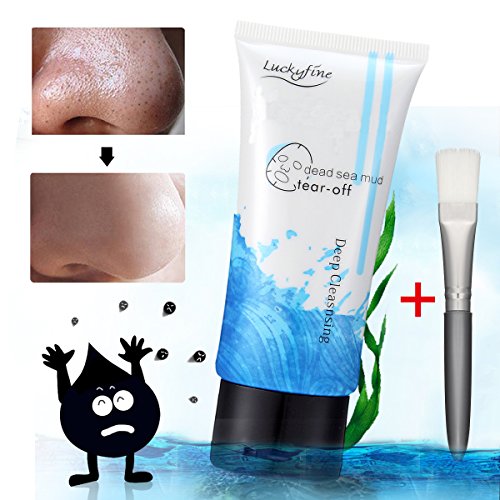 Totes Meer Peel off Maske, LuckyFine Reinigungsmaske Tiefenreinigung Mitesser Akne Entferner Gesichtsmaske + 1pcs Gesichtsmaske Pinsel - 3