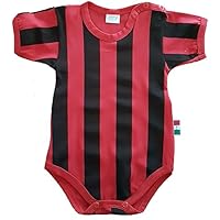 Zigozago - BODY a righe ROSSO e NERO