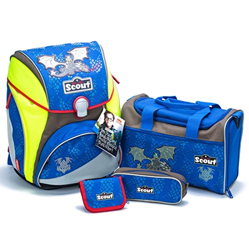 Scout Active Lite Alpha Cartable et accessoires (ensemble de 5 pièces) Drache