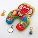 Innovative And Colorful Lay And Play Elephant Hugs Pillow - Your Baby Gaze At Stimulating Visual Perception - Tactile Development Is Explored With Baby Reaching For The Detachable Toys: Click-Clack Rings, Mirror And A Textured Teether