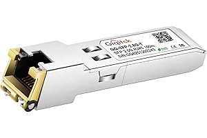 GIQITCK 2.5GBASE-T SFP to RJ45 Kupfer Modul, 2.5G SFP Mini-GBIC Transceiver Kompatibel for Cisco SFP-2.5G-T, Ubiquiti, MikroTik, TP-Link Switch or Router up to 100m (Unterstützt nur 2.5G SFP Port)