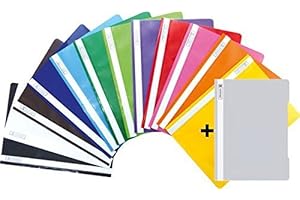 Brunnen Schnellhefter Kunststoff - GROßPACK bunt - 12 + 1 Stück bzw. Farben im Pack