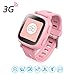 Produktbild Oaxis Kinder Touch Screen 3G GPS Smart Watch, Kids Smartwatch mit Fitness Anti-verloren SOS Finder Geo Fechten (Pink)