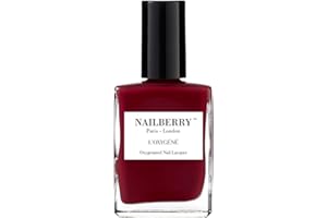 Nailberry L'Oxygéné Oxygenated Nail Lacquer | Le Temps Des Cerises, 15 ml | Polish for a Healthier Manicure & Long Lasting Colour | 12-Free, Vegan, Halal, Cruelty & Gluten Free