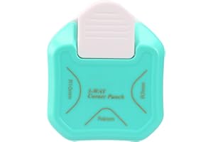 LOONENG 3 Way Round Corner Punch, 4mm, 7mm, 10mm 3 in 1 Corner Cutter for Paper Crafts, Laminator, Cardstock, DIY Projects, Photocards, Card Making and Scrapbooking