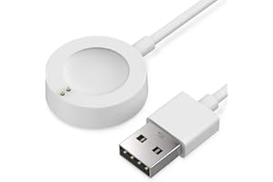 TUSITA Charger Compatible with Fossil Gen 4, 5, 5E, 6, Emporio Armani, Skagen Falster 2, Misfit Vapor 2, Diesel Guard 2.5, Michael Kors Runway - 3.3ft 100cm Smartwatch USB Charging Cable