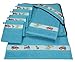 Produktbild Betz 7 tlg Handtuch Set Kinder Baby 1 Kapuzen Kinderbadetuch 2 Kinderhandtücher 4 Waschhandschuhe Baby Kapuzenhandtuch Kapuzenbadetuch Kapuzentuch 100% Baumwolle Fahrzeuge Farbe blau