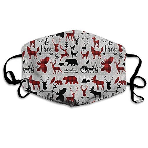 Preisvergleich Produktbild Vbnbvn Unisex Mundmaske,Wiederverwendbar Anti Staub Schutzhülle,Gesichtsmaske Wild Animal Anti Pollution Washable Reusable Mouth Masks for Man Woman
