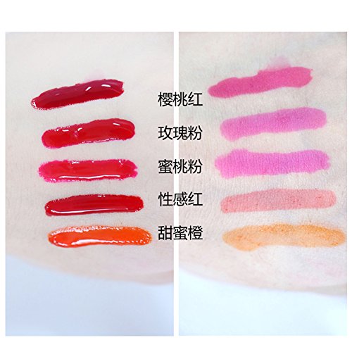 Blue Vessel 6pcs Tattoo Magic Color Peel Off Mask Tint eine dauerhafte Wasserlippenglanz -Lippenstift - 5