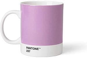 COPENHAGEN DESIGN Pantone Filiżanka do kawy, porcelana, Light Purple 257, 8,4 x 8,4 x 12,1 cm