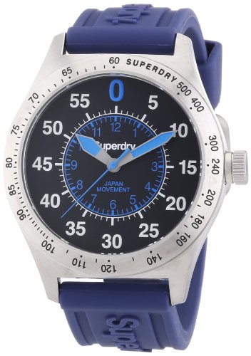 Superdry Herren-Armbanduhr XL Analog Quarz Silikon SYG111U Superdry Herren-Armbanduhr XL Analog Quarz Silikon SYG111U
