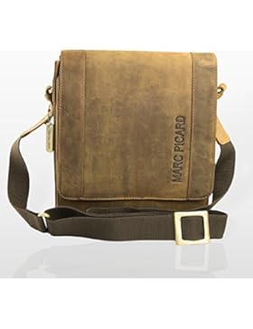 Handgearbeitete hochwertige, handschmeichelnde Marc Picard Leder Tasche Umhängetasche Schultertasche Messenger...