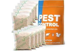 FONLIR Pest Control, Mice Repellent Pouches, Mouse Repellant Indoor, Mice Peppermint to Repel Rat, Ant, Roach, Mosquito & Moth, Keep Mouse Away for House,RV, Mice Control, Better Than Ultrasonic-10 Pouches