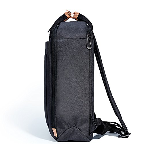KALIDI 15″ Laptoprucksack Schultasche Reisetasche Daypacks Uni Backpack für Outdoor Sports Freizeit (Schwarz, Laptoprucksack) - 3