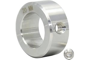 AUZHU SCA - Metrico- Acciaio INOX Collari con vite di bloccaggio Anelli di bloccaggio Anelli di posizionamento Collari per alberi Morsetto per gola Anello di sicurezza Dimensione: ID 5 mm - OD 10 mm