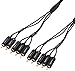 Produktbild AmazonBasics - Component-Video-Kabel mit Audioübertragung, 3,6 m