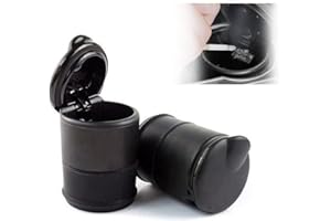 CAIYUANGJ Cenicero Precintable para Coche, Cenicero De Coche a Prueba De Fugas, Cenicero De Coche, Cenicero De Coche Con Tapa, Cenicero Portátil De Plástico para Coche, Para Automóvil, Hogar, Oficina