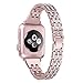 Produktbild 3C-LIFE Slim Bling Bands Compatible Apple Watch Band 38mm iWatch Series 4, Series 3, Series 2, Series 1, Diamond Rhinestone Metal Jewelry Wristband Strap, Rose Gold
