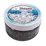 DXP 80 stk Shishakohle Brennbare Kohle Schnellzündend und 3 Sorten Shiazo Dampfsteine Ice-Shock Blaubeere Kirsche Stein Granulat Nikotinfreier Tabakersatz für Wasserpfeife Shisha - 