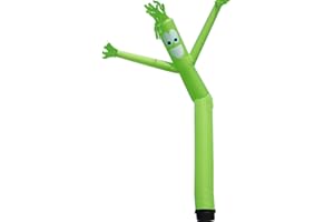 GAORUI Inflatable Hose Man Sky Puppet Dancer - Funny Wacky Waving Inflatable Hose Type for Festival Advertising, Blower Not Included (Green, 6m)