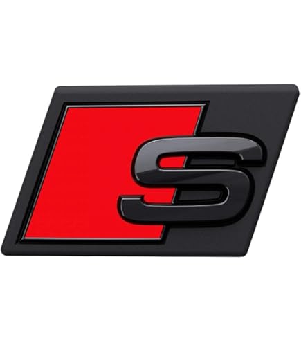 Emblema Segno Logo Scritta Originale AUDI S-Line (2 Pezzi - Foto 8