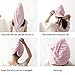 Anself Water Absorbing Absorbent Microfiber Dry Hair Towel Hat Turban Wrap Bathing Shower Cap