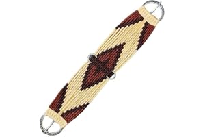 CHEVAL'S INTERNATIONAL CHEVAL's Premium Horse Western Cinch en laine mohair – Collier de selle respirant avec boucles en acier inoxydable – Équipement équestre durable et confortable – Idéal pour les courses de trail, les