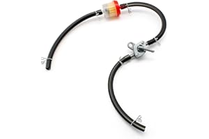 TIANLIN Petrol Fuel Hose Line Kit, Motorcycle Inline Fuel Filter, 6 Pcs Fuel Hose Clips and 1 Pcs Fuel Switch, Petrol Filter Petrol Filter,3 Fuel Hoses for Motorbike Car Scooter Bike