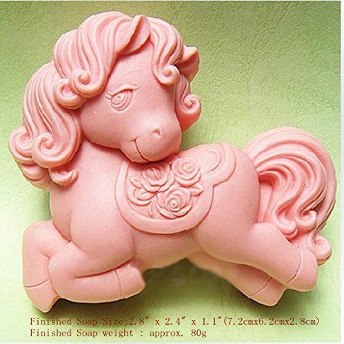 LC Pferd N188 Form Craft Art Silikon Seife Form Craft DIY, Seifengießform Kerze handgefertigt