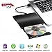 Produktbild USB3.0 DVD-RW DVD/CD Brenner Slim extern Laufwerk Portable DVD CD Brenner, Superdrive für alle Laptops/Desktop z.B Lenovo, Acer, Asus, PC unter Windows und Mac OS für Apple Macbook, Macbook Pro, MacbookAir, iMac, Schwarz