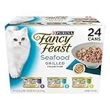 Fancy Feast Purina Gourmet Cat Food, Grilled Seafood (3 oz Can) - Pack of 24