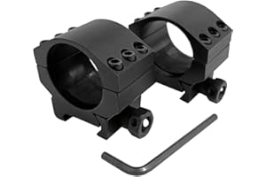 FIRECLUB Tactical 30mm Scope Ring Low Profile Ring Weaver Picatinny Scope Mount Heavy Duty 6 Bolts (3LS-30mm-LK)
