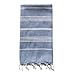 Produktbild HerZton  Hamam-Tuch Aton  Pestemal  Fouta  100cm x 180cm  Auswahl an Farben  Abbildung: Denim