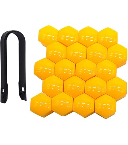 Keenso Motorrad Schraubenkappen 30 Stück - Goldene Abdeckungen Für Schrauben & Muttern