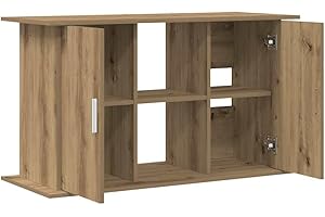 vidaXL Support d'aquarium Chêne artisanal 101 x 41 x 58 cm Bois d'ingénierie