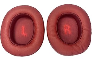 TECINITY Cuscinetti auricolari per JBL E55BT cuffie, Cuscinetti Cuffie per E55BT, Morbida Pelle Proteica (Rosso)