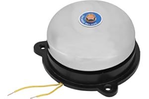 BANAPOY Timbre de señal, Campana de Anillo de Montaje en Pared de 4 Pulgadas Interior 220V para Escuela para fábrica