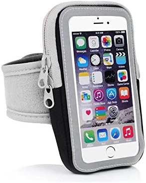 Waterproof Cell Phone Sports Armband (6.0"), KOLLOEY Fingerprint Touch Outdoor Exercise Arm Case for iPhone X 8 8+ 7 7+ 6 6+ , Samsung Galaxy S8 S7 S7 Edge, Huawei P10+ P8 lite with Adjustable Velcro Band, Multifunctional Pockets