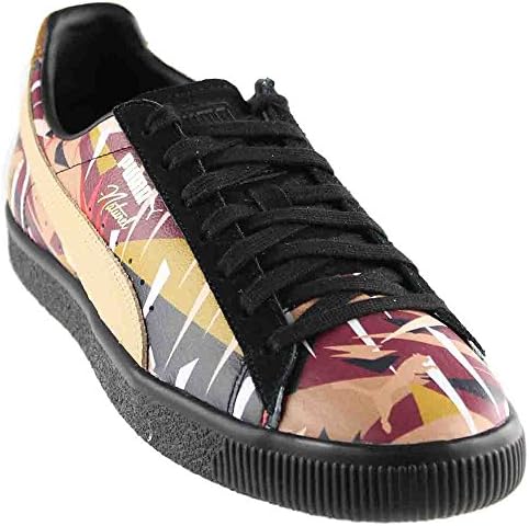 PUMA Unisex Puma x Naturel Clyde Moon Jungle Sneaker Puma Black/Natural Vachetta 10.5 Women / 9 Men M US