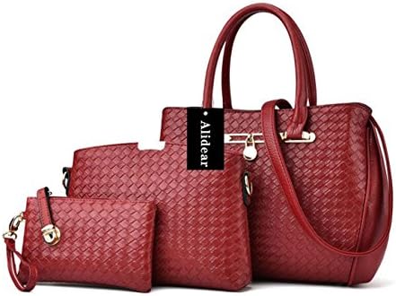 Alidear New Brand and High Quality 2016 New Women's Handbag Tote Purse Shoulder Bag Fashion Top Handle Designer Bags for Ladies Wine Red