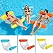 Produktbild Stfoldable Wasser Hängematte Single People Aufblasbar Rückenlehne Strand Liegestuhl Schwimmbad Bett - Gelb
