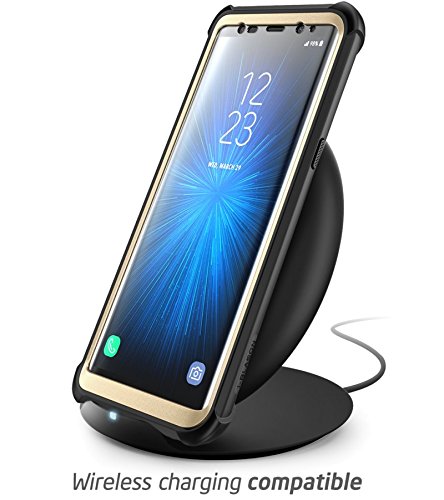 Funda Samsung Galaxy Note 8  i-Blason Ares con protectores de pantalla incorporados para Samsung Galaxy Note 8  2017   transparente  negro oro 