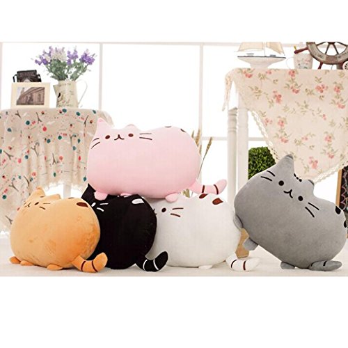 Weichem Plüsch Süße Katze Form Kissen kissenpolster Sofa Spielzeug Wohnkultur 5 Farbe (schwarz) - 6