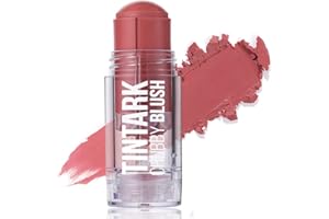 TINTARK Chubby Blush Stick, Fark Stick Viso Make up, Resistente All'acqua e Al Sudore, Lunga Durata, Rosso Matte Blush in Crema, 25g (01 Fig)