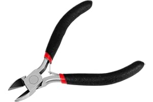SNAGAROG 4.5 Inch Mini Pince Coupante Précision - Acier Inox&Poignées Anti-Dérapant - Tenaille Pince Coupante Diagonale pour Coupe Fil d'Électronique, Métal Mou, DIY Craft, Bijoux