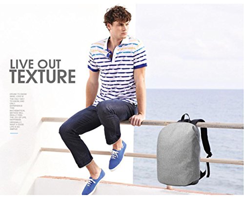 Valleycomfy Einfach Neuen Laptop Rucksack (bis 39,6 Cm) Leinwand Notebook Tasche Für Freizeit/Business/Travel/Studenten Hiptop Staubbeutel Schwarz - 5