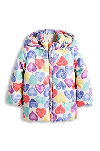 ESPRIT Baby-Girls 095EEAG002 Basic AOP Starred Jacket, Light Beige, 12-18 Months (Manufacturer Size:86)